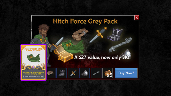 Скриншот из Idle Champions - Force Grey Hitch Starter Pack
