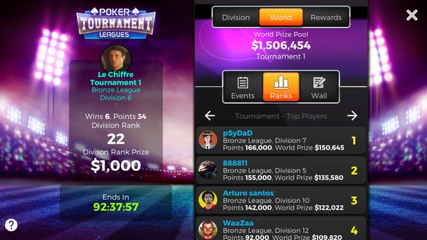 Скриншот из Poker Legends: Tournaments