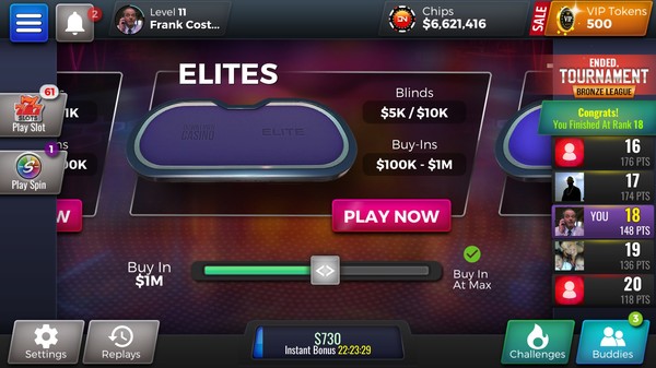 Downtown Casino Poker Leagues : Texas Hold'em Poker Tournaments game for windows Pc 1