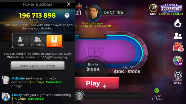 Скриншот из Poker Legends: Tournaments