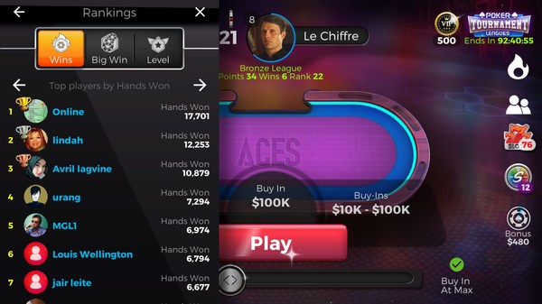 Скриншот из Poker Legends: Tournaments