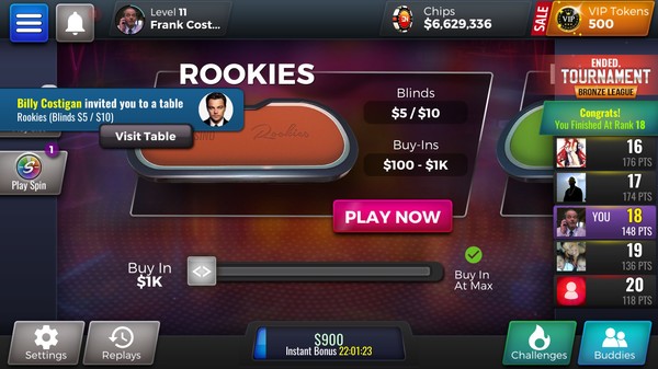 Poker Legends: Texas Hold'em Poker Tournaments no Steam