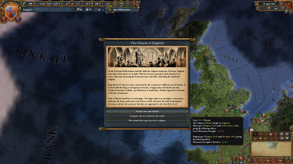 Скриншот из Europa Universalis IV: Rule Britannia