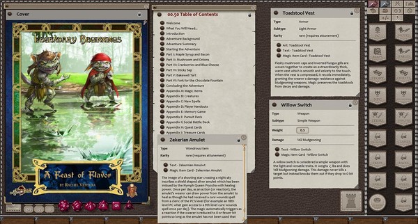 Скриншот из Fantasy Grounds - Legendary Beginnings: A Feast of Flavor (5E)