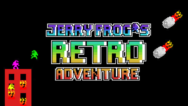 Jerry Frog's Retro Adventure Logo
