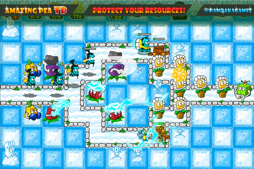 Amazing Pea TD game for Linux 1