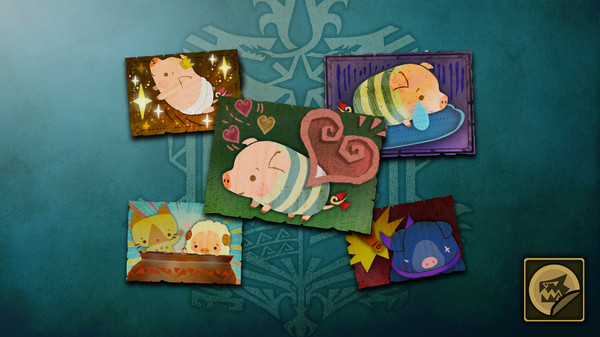 Скриншот из Monster Hunter: World - Sticker Set: Poogie Set