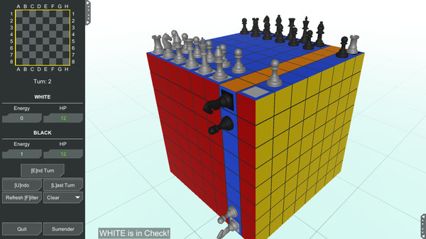 Chess Cubed game for Linux 1