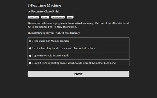 T-Rex Time Machine game for Linux 1