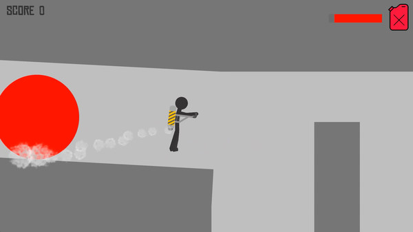 Stickman Jetpack game for Linux 1