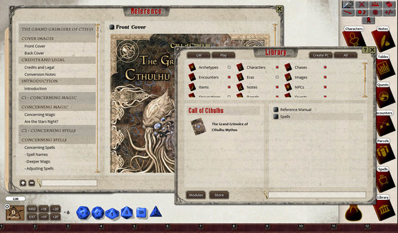 Скриншот из Fantasy Grounds - The Grand Grimoire of Cthulhu Mythos Magic (CoC7E)