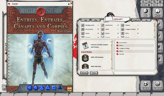 Скриншот из Fantasy Grounds - Entrees, Entrails, Canapes and Corpses (5E)