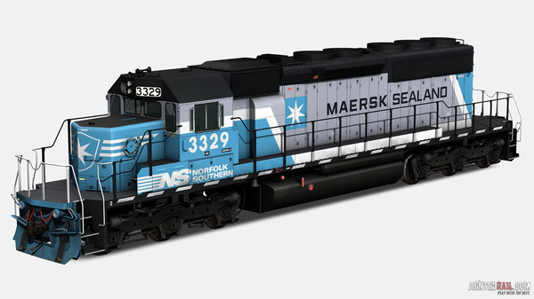Скриншот из TANE DLC - EMD SD40-2 - Maersk