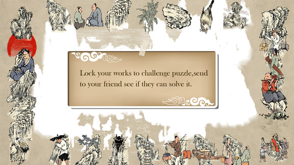 Скриншот из Chinese Ink Painting Puzzle & Creator Скриншот из Chinese Ink Painting Puzzle & Creator