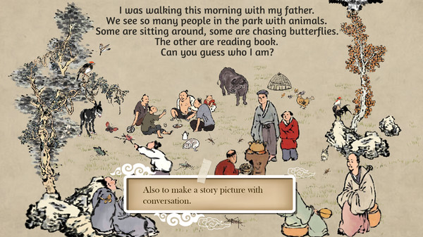 Скриншот из Chinese Ink Painting Puzzle & Creator Скриншот из Chinese Ink Painting Puzzle & Creator