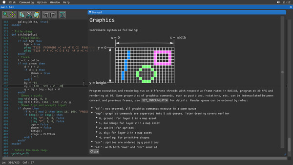 BASIC8 game for Linux 1