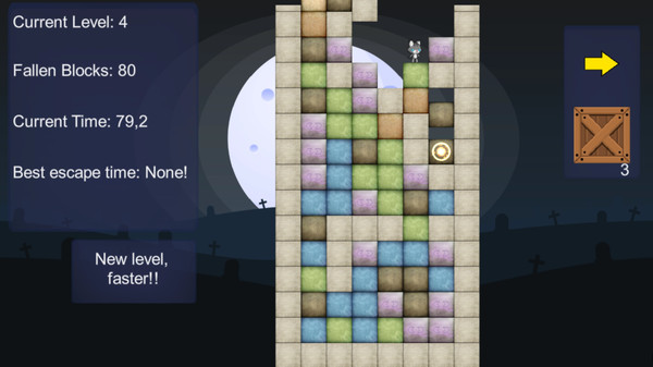 Raining blocks screenshot