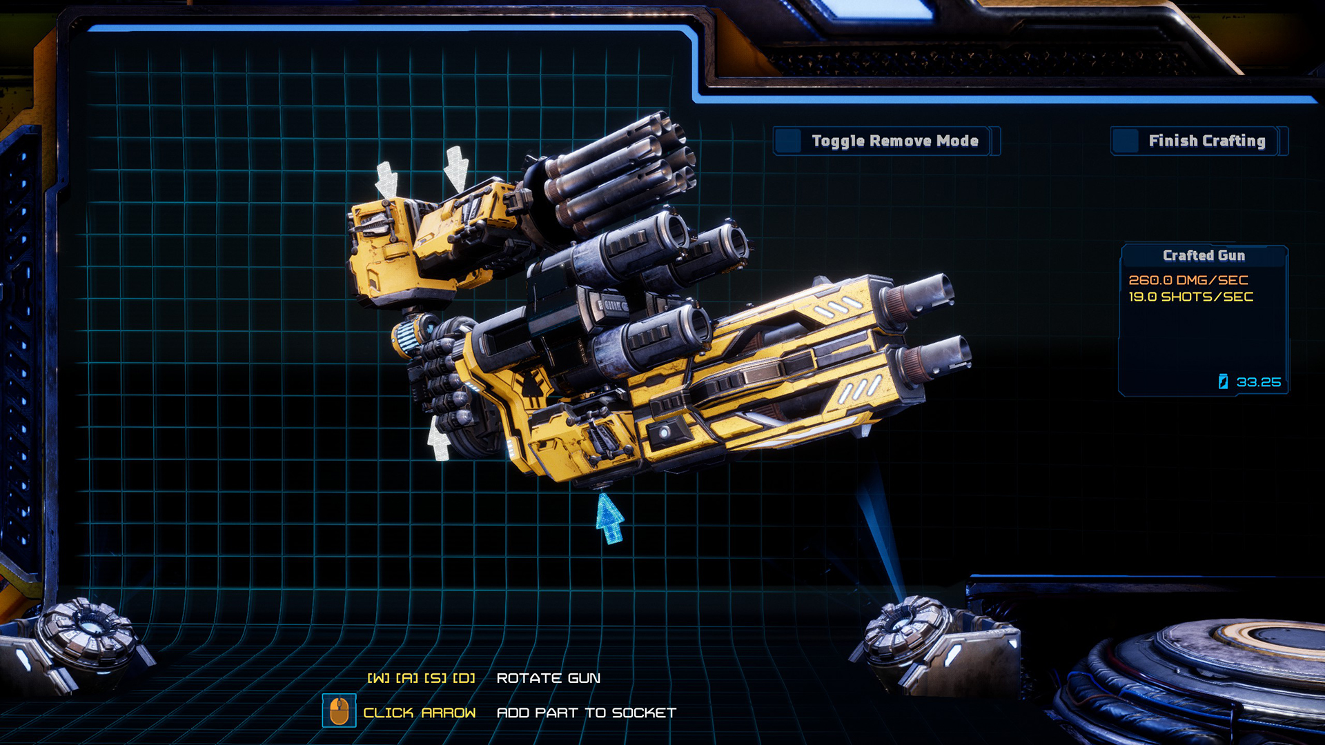 Steam Mothergunship Gun Crafting Range