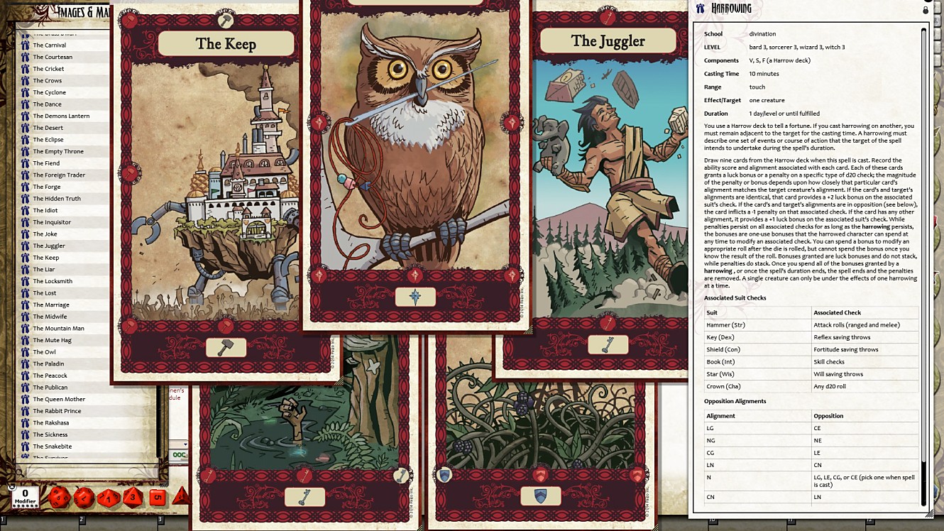 Save 25% on Fantasy Grounds - Pathfinder RPG - Harrow Deck (PFRPG) on Steam