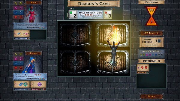 One Deck Dungeon game for Linux 1