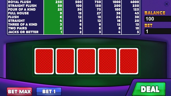 Royal Casino: Video Poker requirements