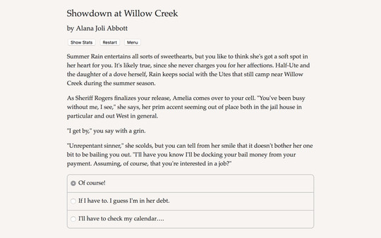 Showdown at Willow Creek recommended requirements