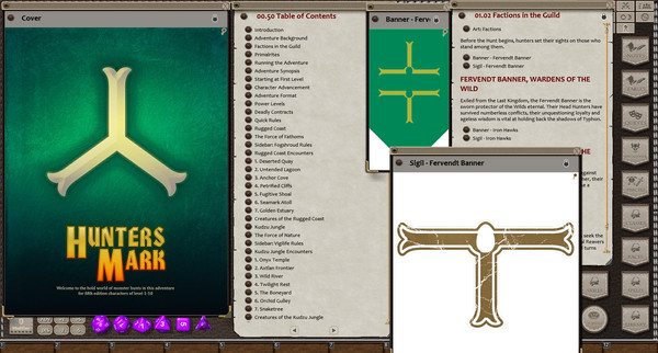 Скриншот из Fantasy Grounds - Hunter's Mark (5E)