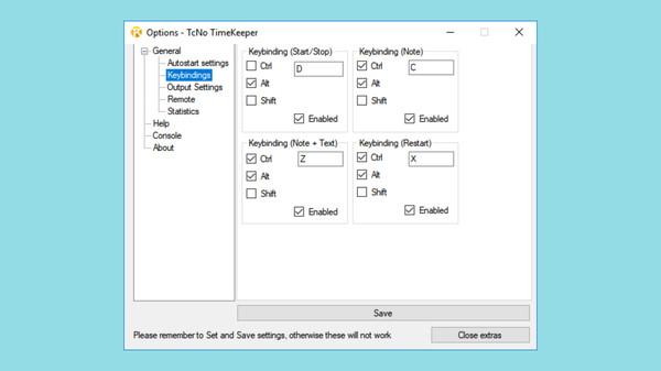 TcNo TimeKeeper requirements