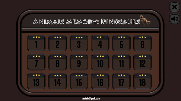 Animals Memory: Dinosaurs recommended requirements