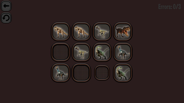 Animals Memory: Dinosaurs for linux