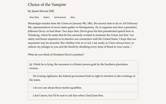Choice of the Vampire