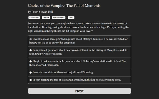 Choice of the Vampire: The Fall of Memphis game for Linux 1
