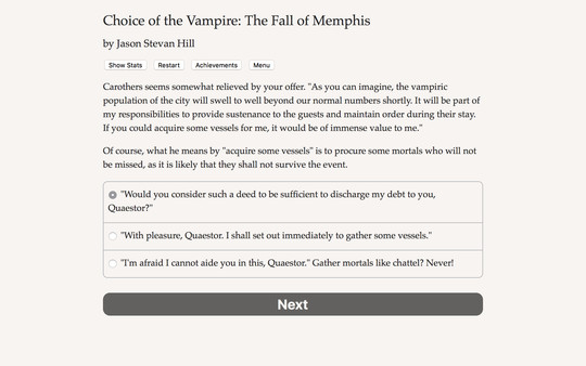 Choice of the Vampire: The Fall of Memphis game for windows Pc 1