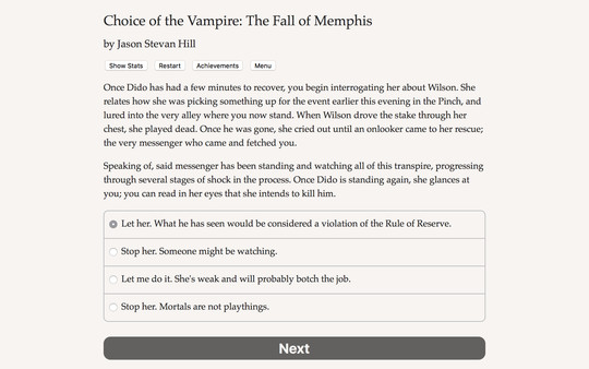 Choice of the Vampire: The Fall of Memphis PC requirements