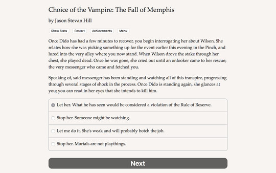 Choice of the Vampire: The Fall of Memphisfor windows and Linux 1