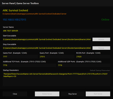 Скриншот из Game Server Toolbox