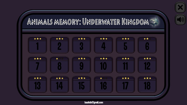 Скриншот из Animals Memory: Underwater Kingdom