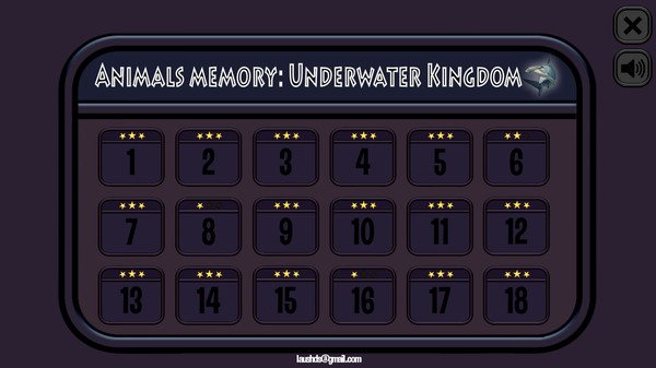 Animals Memory: Underwater Kingdom game for Linux 1