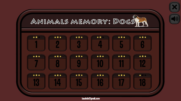 Скриншот из Animals Memory: Dogs