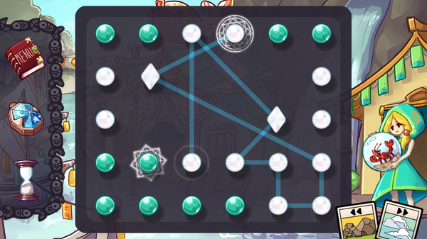 Crystals and Curses game for Linux 1