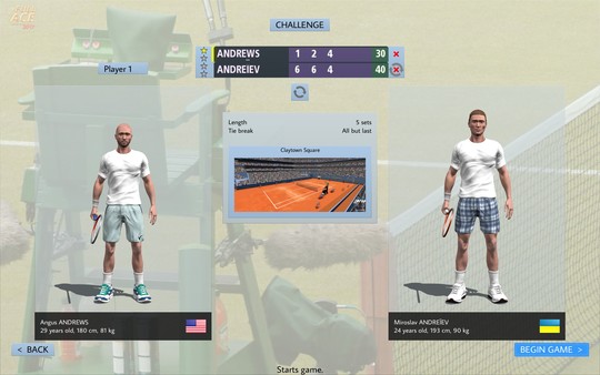 Скриншот из Full Ace Tennis Simulator