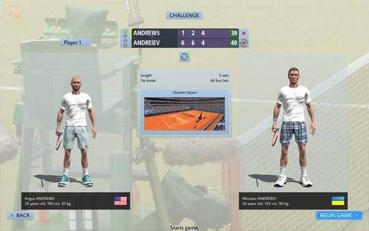 Full Ace Tennis Simulator game for windows Pc 1