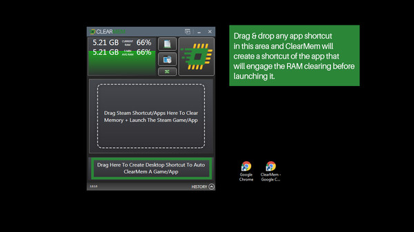 Скриншот из ClearMem :: Free Up Your RAM