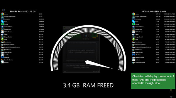 ClearMem :: Free Up Your RAM requirements