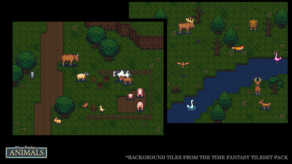 Скриншот из RPG Maker MV - Time Fantasy Add-on: Animals