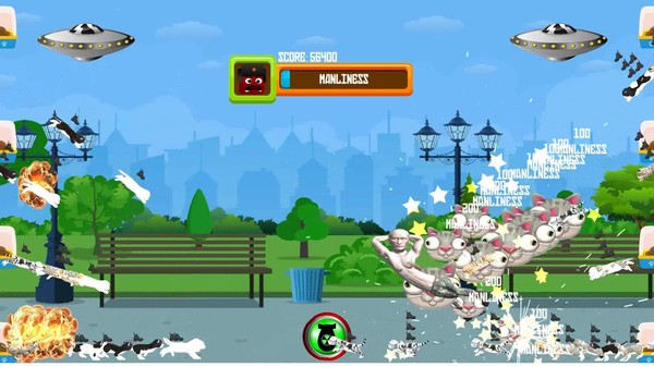 Скриншот из Kicking Kittens: Putin Saves The World
