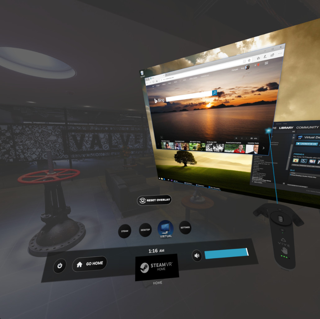 vive vr desktop