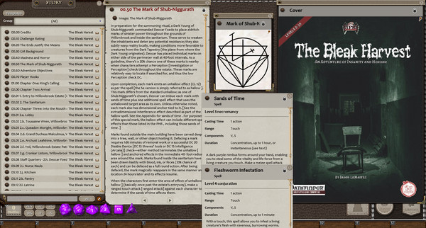 Скриншот из Fantasy Grounds - The Bleak Harvest (5E)