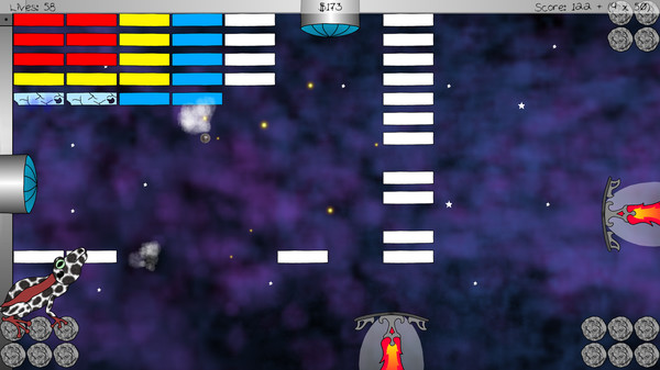 Brick vs. Paddle game for Linux 1