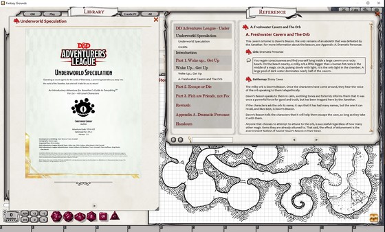 Скриншот из Fantasy Grounds - D&D DDIA-XGE Underworld Speculation